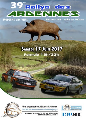 Affiche Rallye des Ardennes 2017