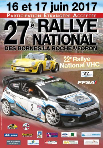 Affiche Rallye des Bornes 2017