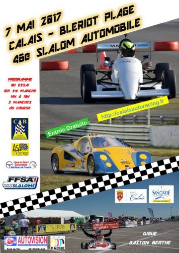 Affiche Slalom de Calais - Blériot Plage 2017