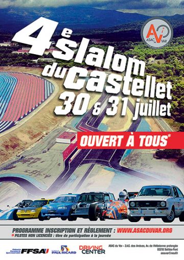 Affiche Slalom du Castellet 2016