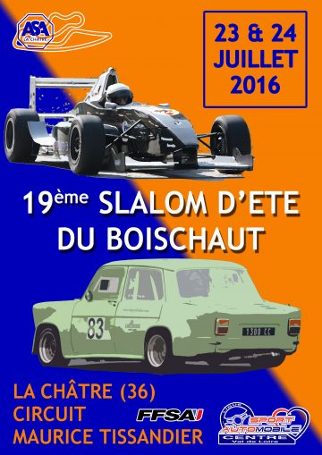 Affiche Slalom d’Été du Boischaut 2016