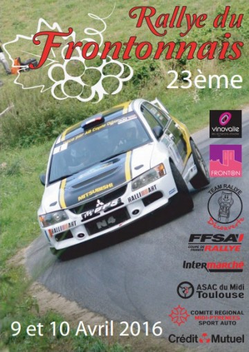 Affiche Rallye du Frontonnais 2016