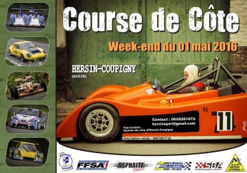 Affiche Course de Côte d'Hersin-Coupigny 2016