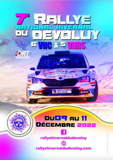 Affiche Rallye Hivernal du Dévoluy 2022