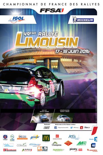 Affiche Rallye du Limousin 2016