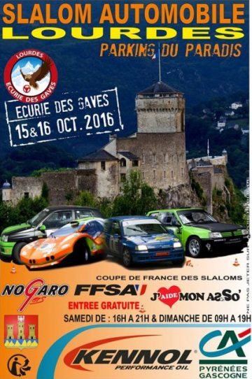 Affiche Slalom de Lourdes 2016