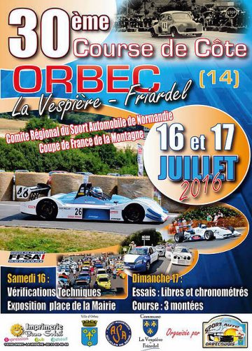 Course de Côte d’Orbec Friardel 2016