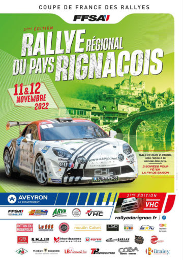 Affiche Rallye du Pays Rignacois 2022