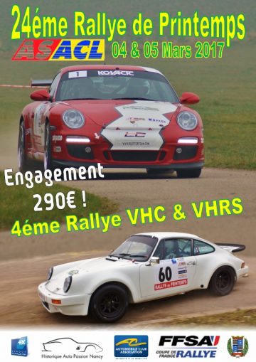 Affiche Rallye de Printemps 2017