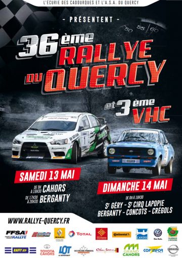 Affiche Rallye du Quercy 2017