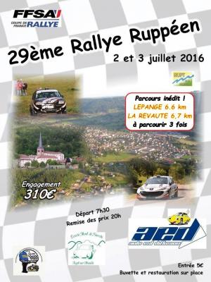 Affiche Rallye Ruppéen 2016