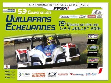 Affiche Course de Côte de Vuillafans Échevannes 2016