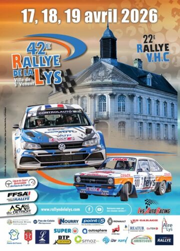 Affiche Rallye de la Lys 2026