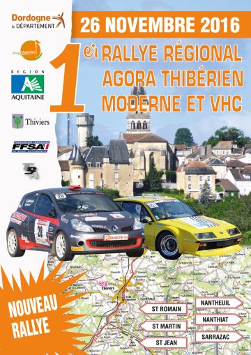 Affiche Rallye de l’Agora Thibérien 2016