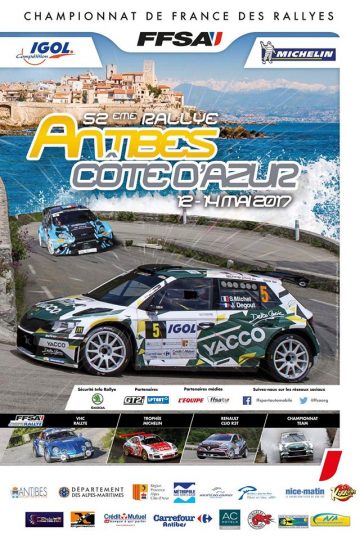 Affiche Rallye d'Antibes 2017