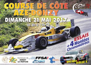 Affiche Course de Côte d'Azé - Donzy-le-Pertuis 2017