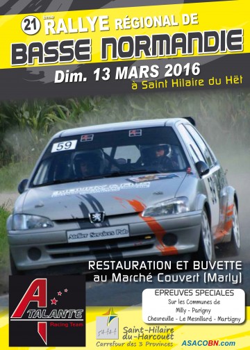 Affiche Rallye de Basse Normandie 2016
