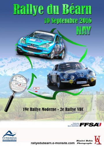 Affiche Rallye du Béarn 2016