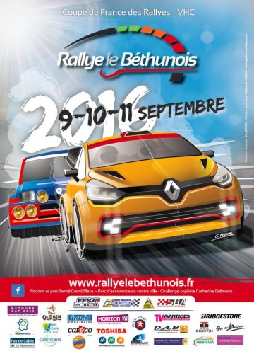 Affiche Rallye du Béthunois 2016