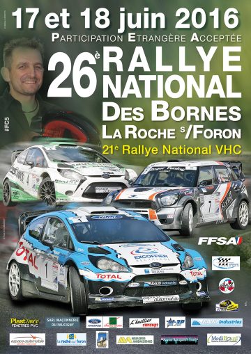 Affiche Rallye des Bornes 2016