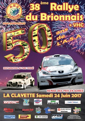 Affiche Rallye du Brionnais 2017