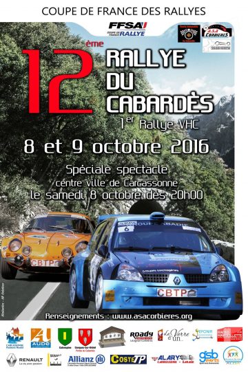 Affiche Rallye du Cabardès 2016