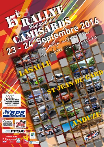 Affiche Rallye des Camisards 2016