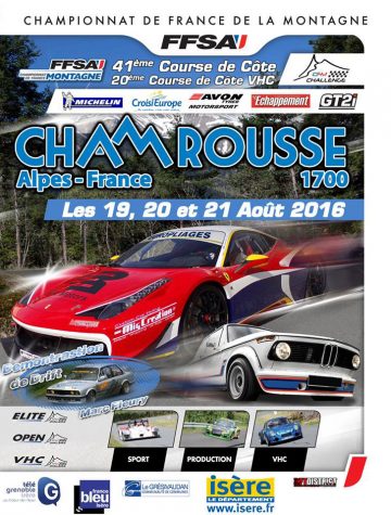 Affiche Course de Côte de Chamrousse 2016