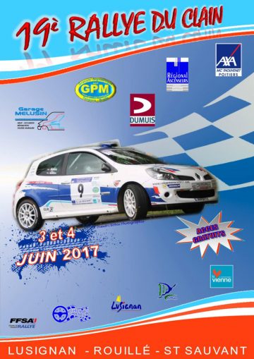 Affiche Rallye du Clain 2017