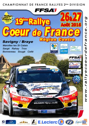 Affiche Rallye Cœur de France 2016