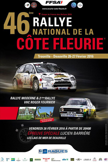 Affiche Rallye de la Côte Fleurie 2016