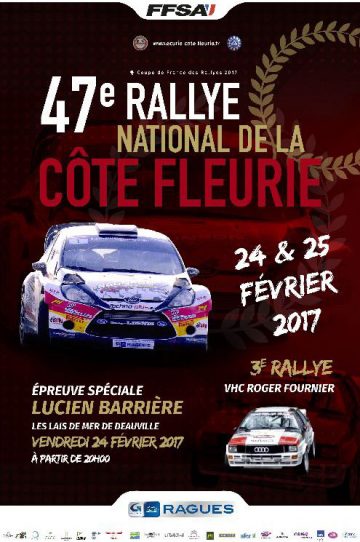 Affiche Rallye de la Côte Fleurie 2017