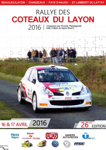 Affiche Rallye des Coteaux du Layon 2016