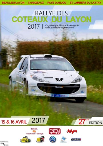 Affiche Rallye des Coteaux du Layon 2017