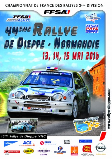 Affiche Rallye de Dieppe 2016