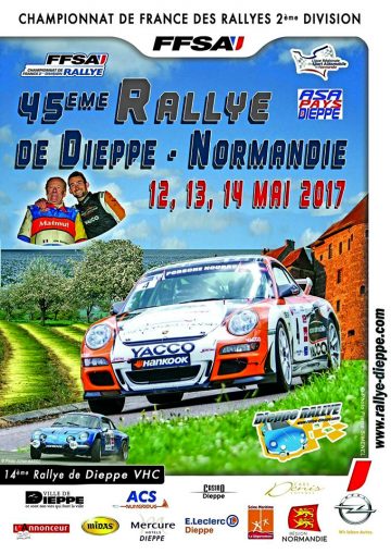 Affiche Rallye de Dieppe 2017
