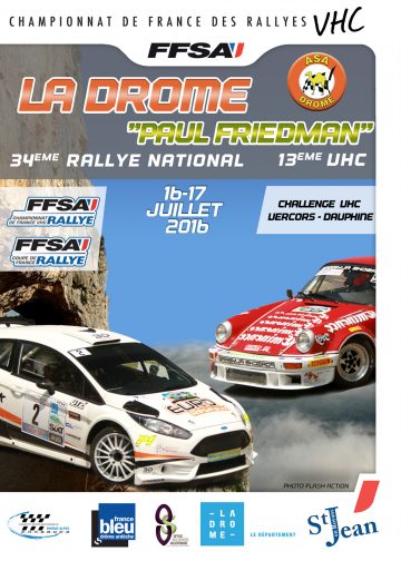 Affiche Rallye de la Drôme 2016