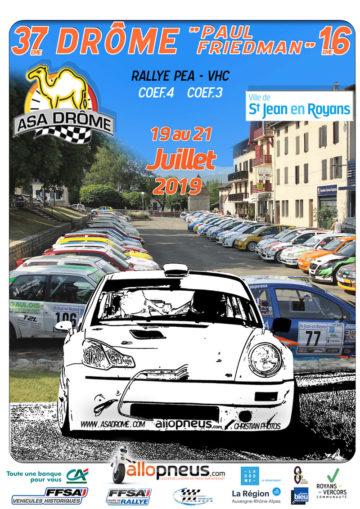 Affiche Rallye de la Drôme 2019