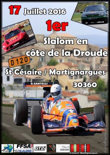 Affiche Slalom de la Droude 2016