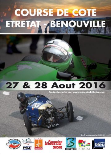 Affiche Course de Côte d’Étretat Bénouville 2016