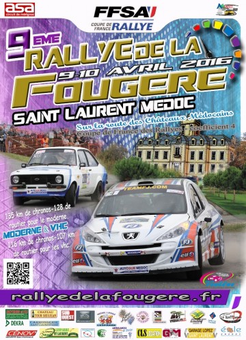 Affiche Rallye de la Fougère 2016