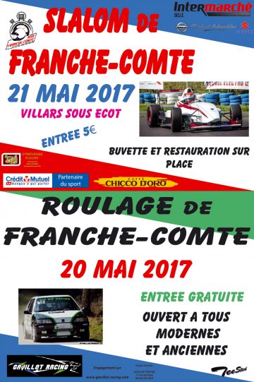 Affiche Slalom de Franche-Comté 2017