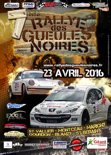Affiche Rallye des Gueules Noires 2016