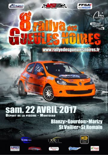 Affiche Rallye des Gueules Noires 2017