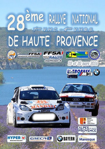 Affiche Rallye de Haute Provence 2016