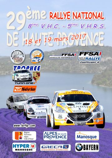 Affiche Rallye de Haute Provence 2017