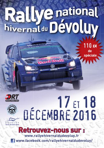 Affiche Rallye Hivernal du Dévoluy 2016