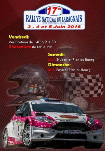 Affiche Rallye du Laragnais 2016