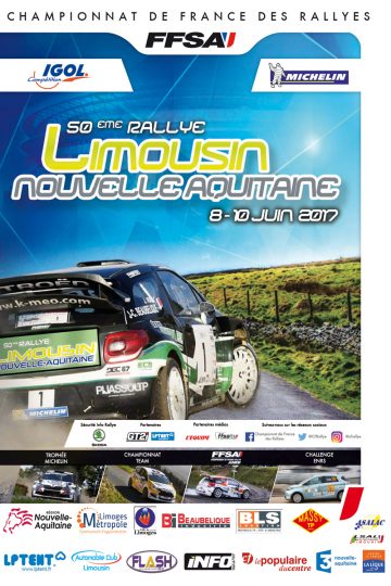 Affiche Rallye du Limousin 2017