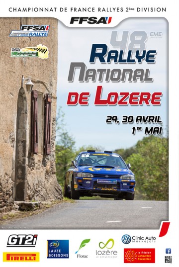 Affiche Rallye de Lozère 2016